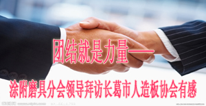 团结就是力量——涂附磨具分会领导拜访长葛市人造板协会有感