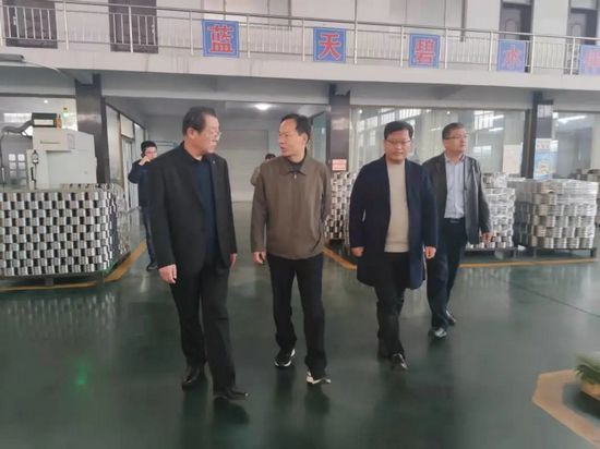 聊城市统计局副局长李奇增一行到烟店镇考察轴承企业